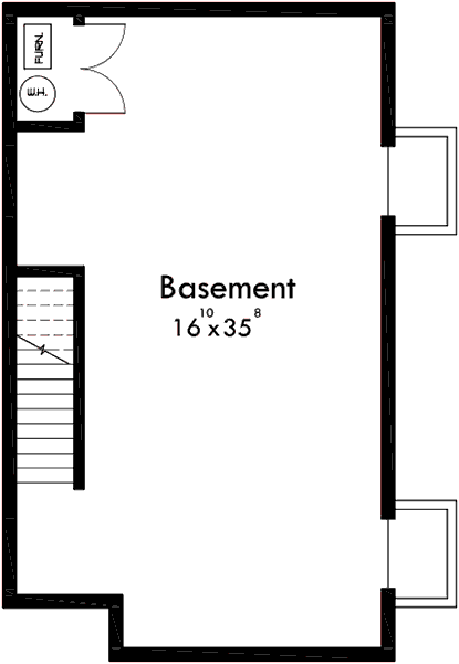 Basement Floor Plan for 10135