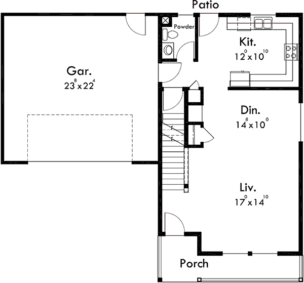 Main Floor Plan for 10135