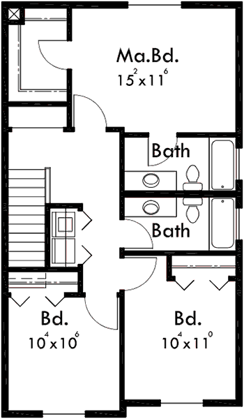 Upper Floor Plan for 10135