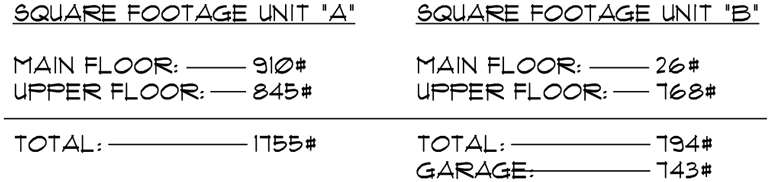 Additional Info for Duplex house plans, apartment over garage, ADU floor plans, Accessory Dwelling Units, back to back duplex plans, D-569