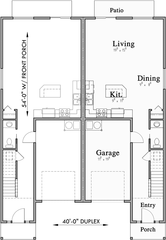 Main Floor Plan for D-606