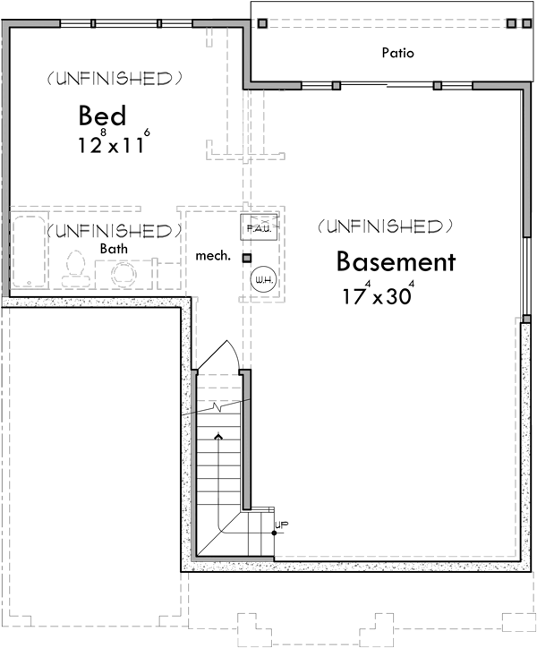 Lower Floor Plan for D-721 Invest in the mountain lifestyle with our Jackson Hole luxury timber-framed townhouse. Architectural excellence awaits, with a main floor master and basement for your comfort.